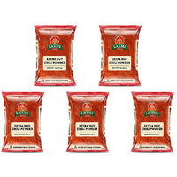 Pack of 5 - Laxmi Extra Hot Chili Powder - 200 Gm (7 Oz)
