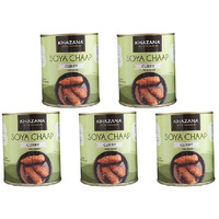Pack of 5 - Khazana Soya Chaap Heat & Eat - 850 Gm (1.87 Lb) [Fs]