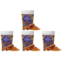Pack of 4 - Jiva Organics Organic Cinnamon Flat - 200 Gm (7 Oz)