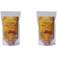 Pack of 2 - Jiva Organics Organic Red Chilli Powder - 200 Gm (7 Oz)