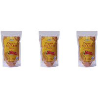 Pack of 3 - Jiva Organics Organic Red Chilli Powder - 200 Gm (7 Oz)