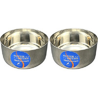 Pack of 2 - Super Shyne Stainless Steel Bowl Small - 3.5 Inch