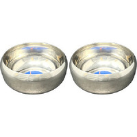 Pack of 2 - Super Shyne Stainless Steel Curved Bowl