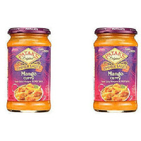 Pack of 2 - Patak's Mango Curry Simmer Sauce Mild - 15 Oz (425 Gm)