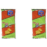Pack of 2 - Britannia 50 50 Sweet N Salty Crackers Family Pack - 372 Gm (13.12 Oz)