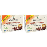 Pack of 2 - Quik Cafe Madras Coffee Unsweetened - 160 Gm (5.64 Oz)
