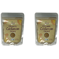 Pack of 2 - Jiva Organics Organic Cardamom Ground - 100 Gm (3.5 Oz)