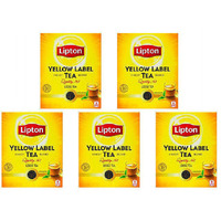 Pack of 5 - Lipton Yellow Label Loose Tea - 450 Gm (15.8 Oz)