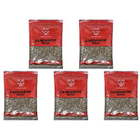 Pack of 5 - Deep Cardamom Seeds - 200 Gm (7 Oz)