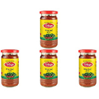 Pack of 4 - Telugu Mint Leaf Pickle With Garlic - 300 Gm (10.58 Oz)
