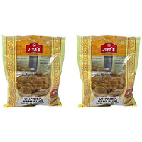 Pack of 2 - Jiya's Unfried Pani Puri Ready To Fry With Masala - 400 Gm (14 Oz)