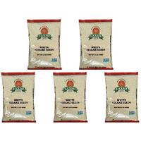 Pack of 5 - Laxmi White Sesame Seeds - 14 Oz (400 Gm)