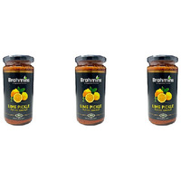 Pack of 3 - Brahmins Lime Pickle - 400 Gm (14.1 Oz)