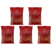 Pack of 5 - Deep Red Chilli Reshampatti - 400 Gm (14.1 Oz) [Fs]