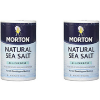 Pack of 2 - Morton Natural Sea Salt - 26 Oz (737 Gm)