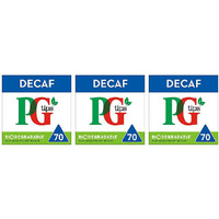 Pack of 3 - Pg Tips Decaf Biodegradable 70 Pyramid Bags - 203 Gm (8.9 Oz) [50% Off]
