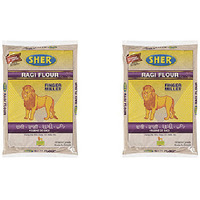 Pack of 2 - Sher Ragi Flour - 907 Gm (2 Lb) [50% Off]