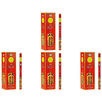 Pack of 4 - Hem Agarbatti The Sun Incense Sticks - 120 Pc