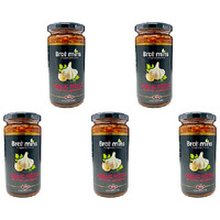 Pack of 5 - Brahmins Garlic Pickle - 400 Gm (14.1 Oz)