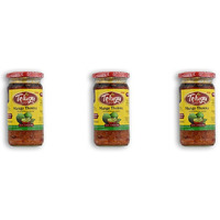 Pack of 3 - Telugu Mango Thokuu Without Garlic Pickle - 300 Gm (10.58 Oz)