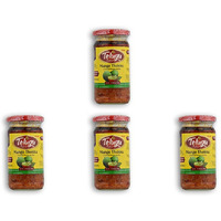 Pack of 4 - Telugu Mango Thokuu Without Garlic Pickle - 300 Gm (10.58 Oz)