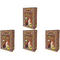 Pack of 4 - Kangana Natural Brown Henna No Ammonia - 60 Gm (2.11 Oz)