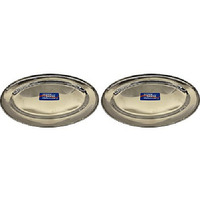 Pack of 2 - Super Shyne Oval Plate - 8 Inch X12 Inch