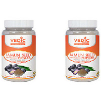 Pack of 2 - Vedic Jamun Seed Powder - 100 Gm (3.52 Oz)