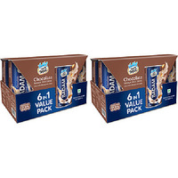 Pack of 2 - Vadilal Chocolate Badam Milk 6 In 1 Value Pack - 180 Ml (6 Fl Oz)