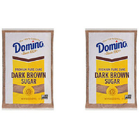 Pack of 2 - Domino Pure Cane Dark Brown Sugar - 907 Gm (2 Lb)