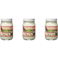 Pack of 3 - Hearty Naturals Pure Virgin Coconut Oil - 14 Fl Oz (414 Ml)