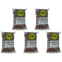 Pack of 5 - Aara Dry Whole Chillies Guntur Byadagi - 100 Gm (3.5 Oz)