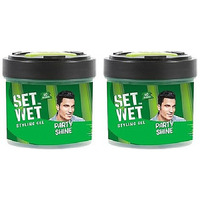 Pack of 2 - Set Wet Styling Gel Party Shine - 250 Gm (8.7 Oz)