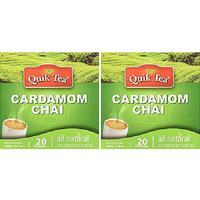 Pack of 2 - Quik Tea Cardamom Instant Chai Tea Latte - 480 Gm (17 Oz)