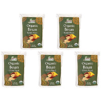 Pack of 5 - Jiva Organics Organic Besan - 2 Lb (908 Gm)