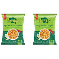 Pack of 2 - Garvi Gujarat Spicy Banana Chips Wafers - 6.3 Oz (180 Gm)