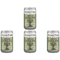 Pack of 4 - Fever Tree Ginger Beer Can - 5 Oz (148 Ml)