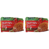 Pack of 2 - Knorr Chatt Patta Instant Ramen Noodles 6 Packs - 366 Gm (12.9 Oz)