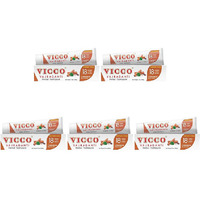 Pack of 5 - Vicco Vajradanti Cinnamon Flavour Herbal Toothpaste - 7 Oz (200 Gm)