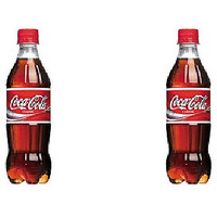 Pack of 2 - Coca Cola Original Taste Plastic Bottle - 16.9 Fl Oz (500 Ml)
