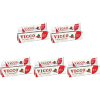 Pack of 5 - Vicco Vajradanti Herbal Toothpaste - 7 Oz (200 Gm)