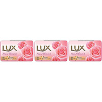 Pack of 3 - Lux Soft Glow Rose & Vitamin E Bath Soap - 150 Gm (5.2 Oz)