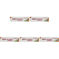 Pack of 5 - Patanjali Dant Kanti Natural Power Toothpaste - 200 Gm (7.04 Oz)