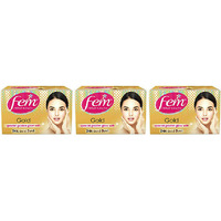 Pack of 3 - Fem Creme Bleach Gold Special Golden Glow With 24k Gold Dust - 8 Gm (0.28 Oz)