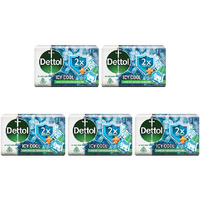 Pack of 5 - Dettol Icy Cool Soap Green - 125 Gm