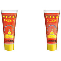 Pack of 2 - Vicco Turmeric Vanishing Cream With Sandalwood Oil - 15 Gm (0.53 Oz)
