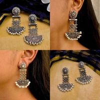 This pretty handcrafted jewelry set from VASTRABHUSHAN made up with high quality of oxidized and copper base which make fine finish of long lasting , it gives charm in your personality while pair it up with any outfits, good fit for Afghani, boho and hippie, usually wear for any casual party as well.Jewelry FeaturesLight weightedOxidized Afghani JewelryEthinic LookThe pic shown is of the real product and you will receive exactly what Is shown in the picSo please buy with confidence. ????????Many
