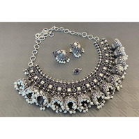 Adorn your beautiful personality with this exquisitely designed and handcrafted multilayer statement necklace in high quality.Pair it up with any formal or semi formal attire and gather compliments at the next event!