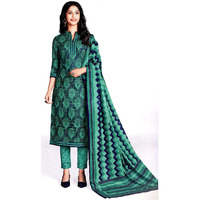 MAHATI Teal   cotton unstitched Salwar suits