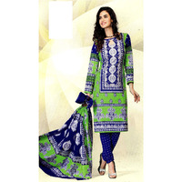 MAHATI Green   cotton  Salwar suits (Size: 2XL)